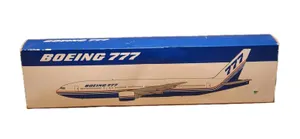 Boeing 777 Model Assembly Collectible 12" Long Brand new In Original Box